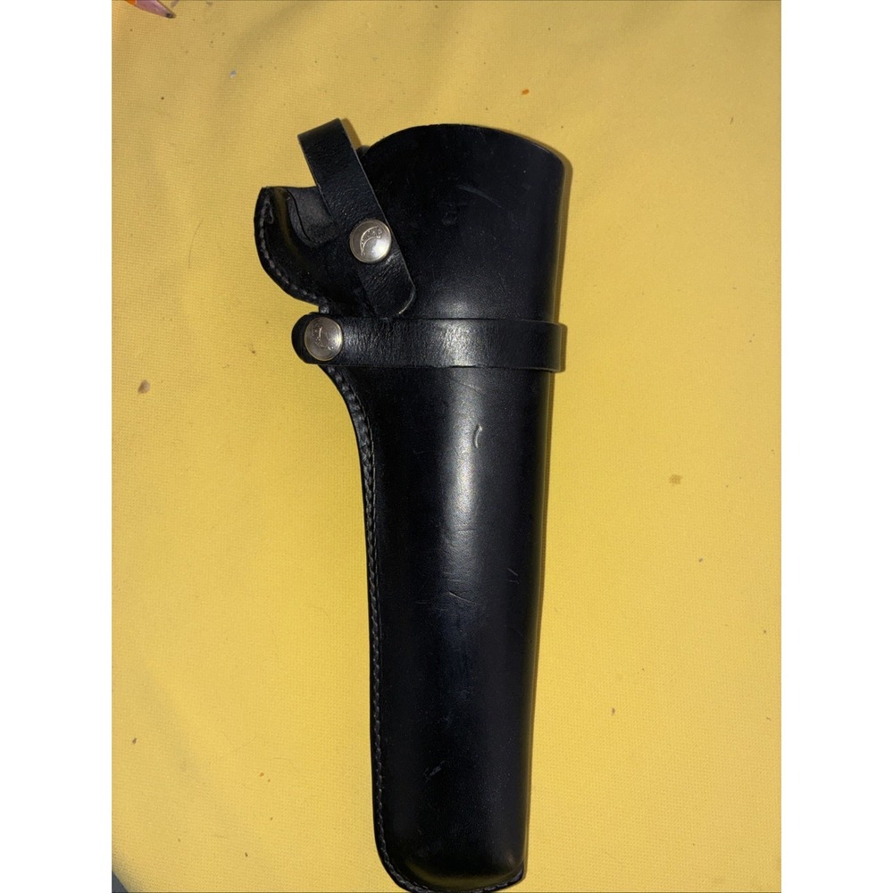Vintage Hunter 1100B 50 Genuine Leather Gun Pistol Holster Black Right Hand 11"